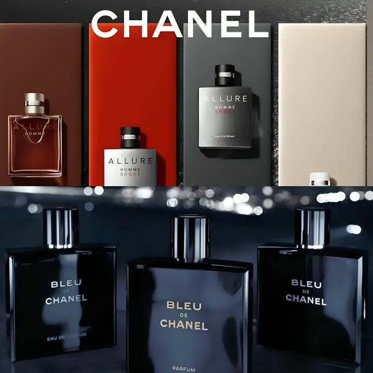 Live nước hoa chanel allure homme và bleu de chanel