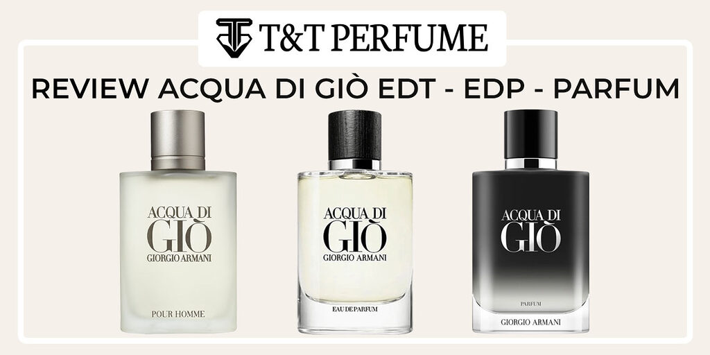 Phiên Bản Nào Đỉnh Nhất Acqua Di Giò EDP vs EDP vs Parfum